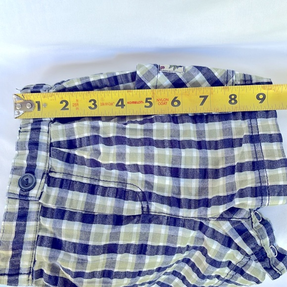 Vintage 2002 Gently Worn b.t Kids Top & Shorts Set - 6-9 M - Navy Blue & Green - Picture 9 of 12